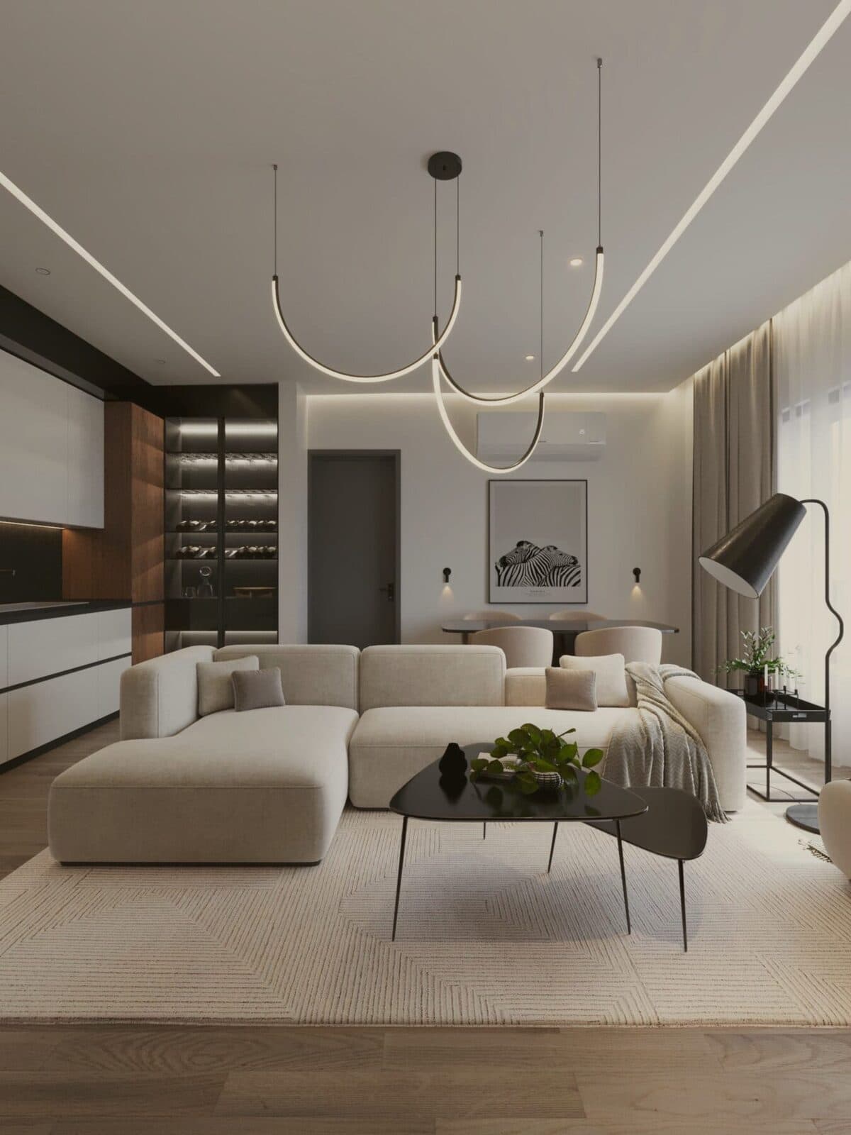 Artist’s impression of a Falcon living room